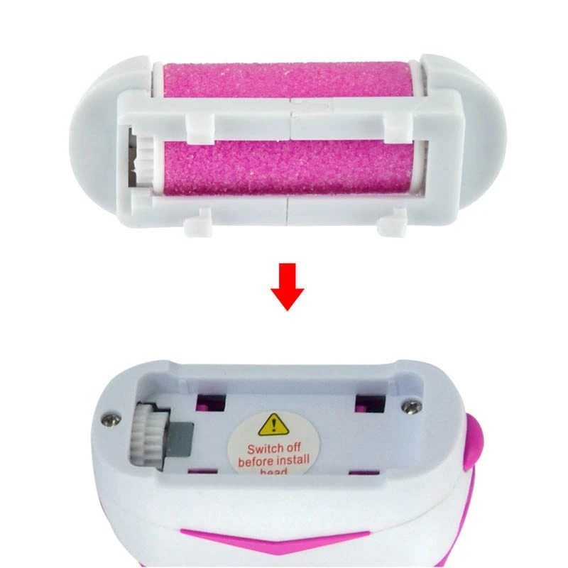 5Pcs Foot File Refills Easy To Replace Ergonomic Coarse Roller Replacements Callus Remover Heads Dead Skin |