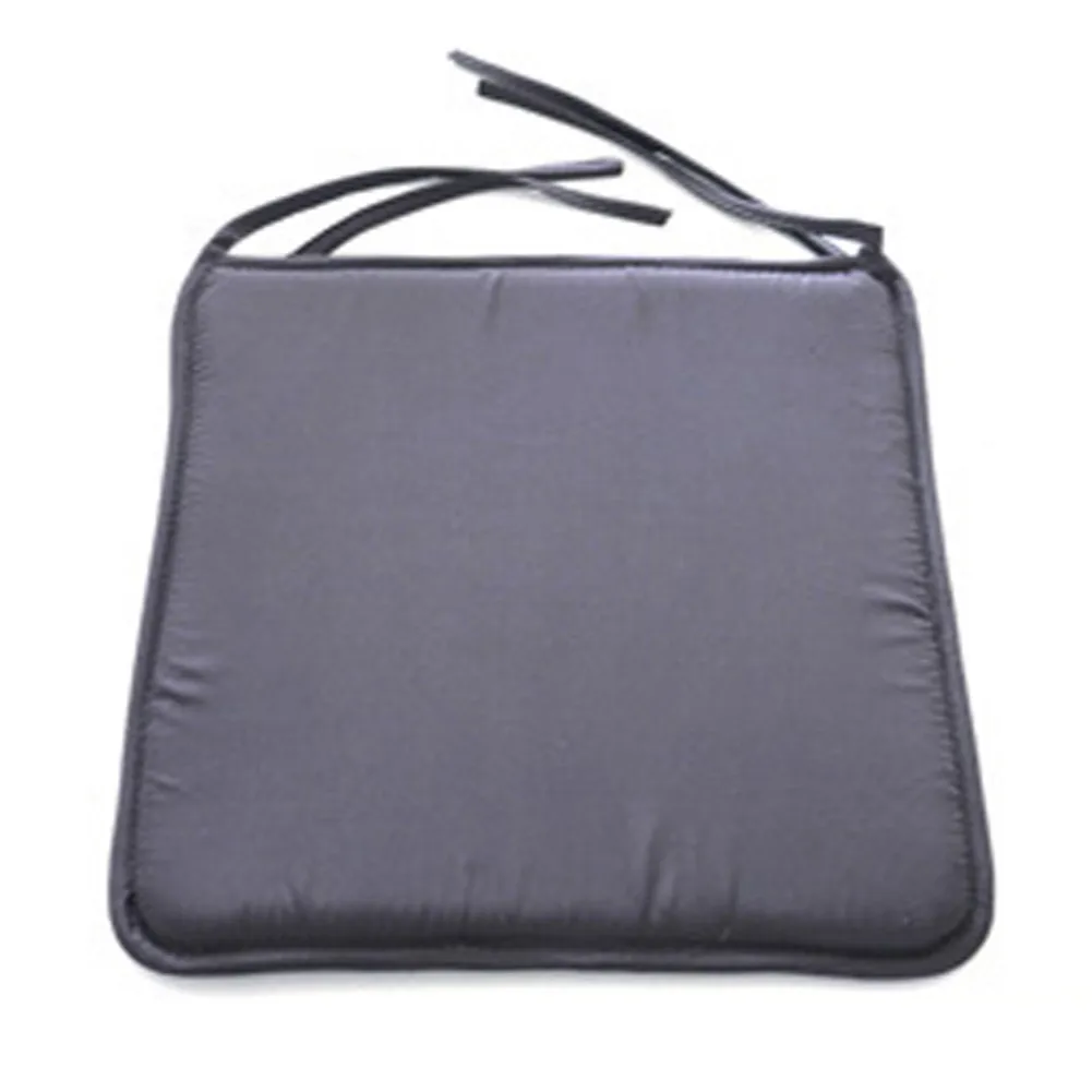 Dark Grey 40x40 см подушки для стула, сиденья для обеденных стульев, открытый Крытый кухонный квадратный галстук из мягкой ткани, Подушка для стула, офисный домашний декор - Цвет: Dark Grey