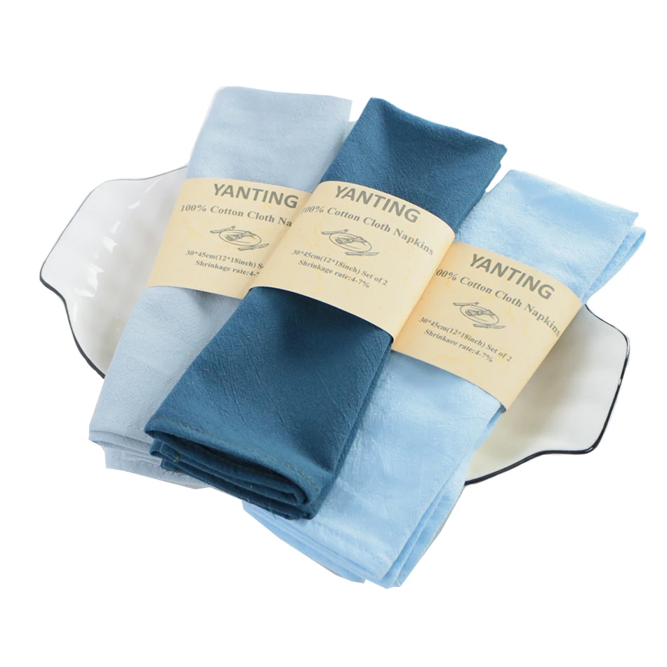 Набор из 2 салфеток 100% хлопчатобумажной ткани для обеденного стола мягкие