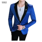 Роскошный модный мужской блейзер Мужской приталенный мужской сценический пиджак для певицы Chaqueta Hombre Свадебный костюм куртка