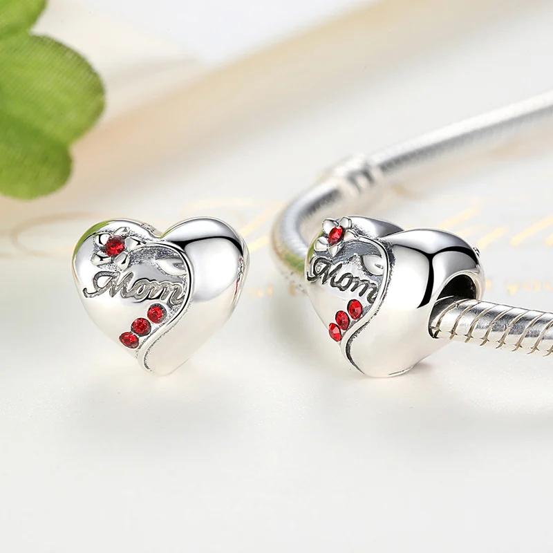 Шарм бусина из серебра 925 пробы для браслета с фианитом|charm beads|beads beadssilver charms beads |