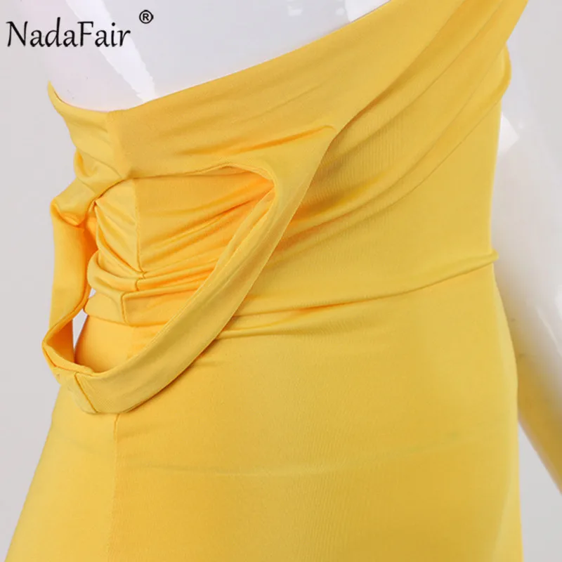Летние облегающие мини платья Nadafair женское однотонное базовое платье без