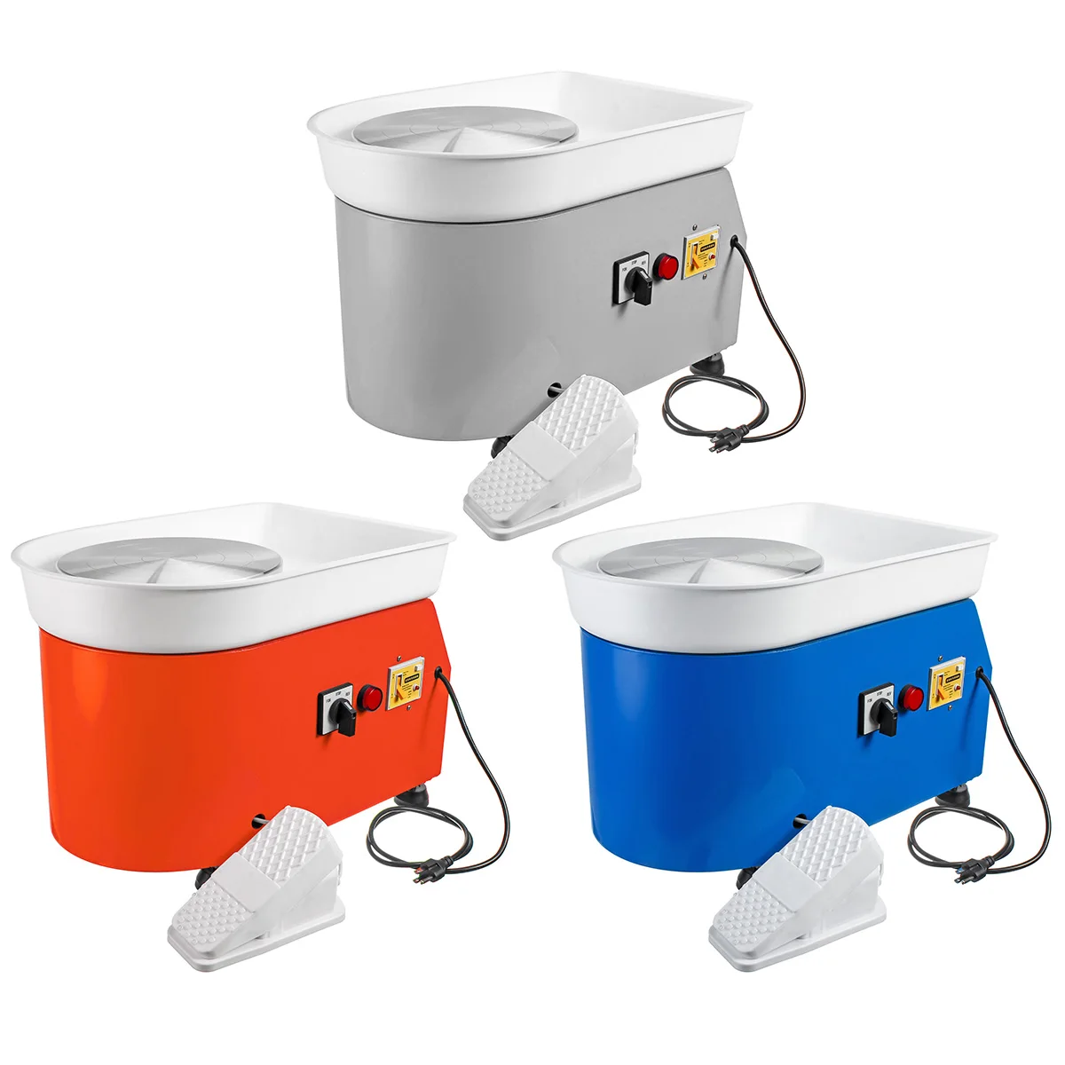 

Pottery Forming Machine 110/220V 6000W Electric Pottery Wheel DIY Clay Tool with Tray Adjustable Foot Pedal For Ceramic Work