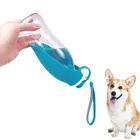 Универсальная бутылка для воды для домашних животных, силиконовый портативный диспенсер для воды в виде листа, для щенков, кошек