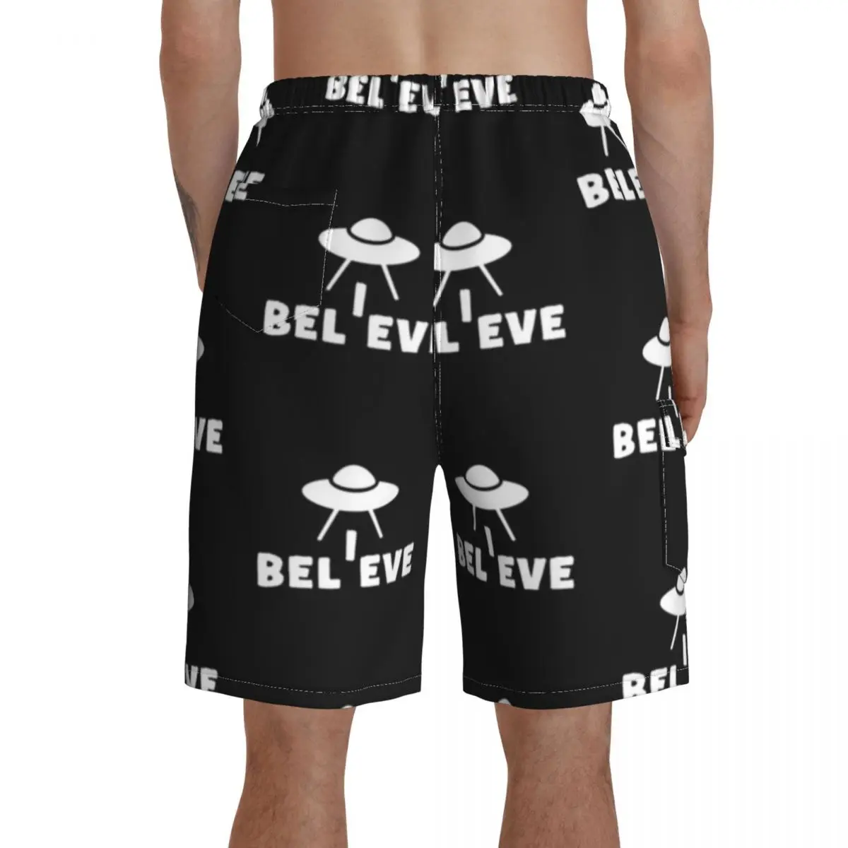 

X Files Board Shorts Polyester Swimming Trunks Bathing Funny Men Swim Trunks