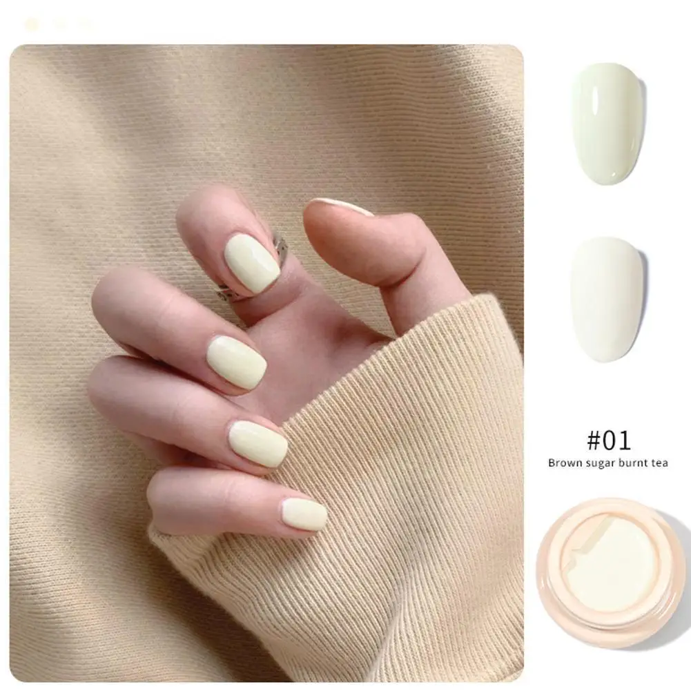 

Портативный 5 мл натуральный клей для ногтей карамельного цвета новый длинный ранний осень 2021 Новый стойкий дизайн ногтей популярный P0g8