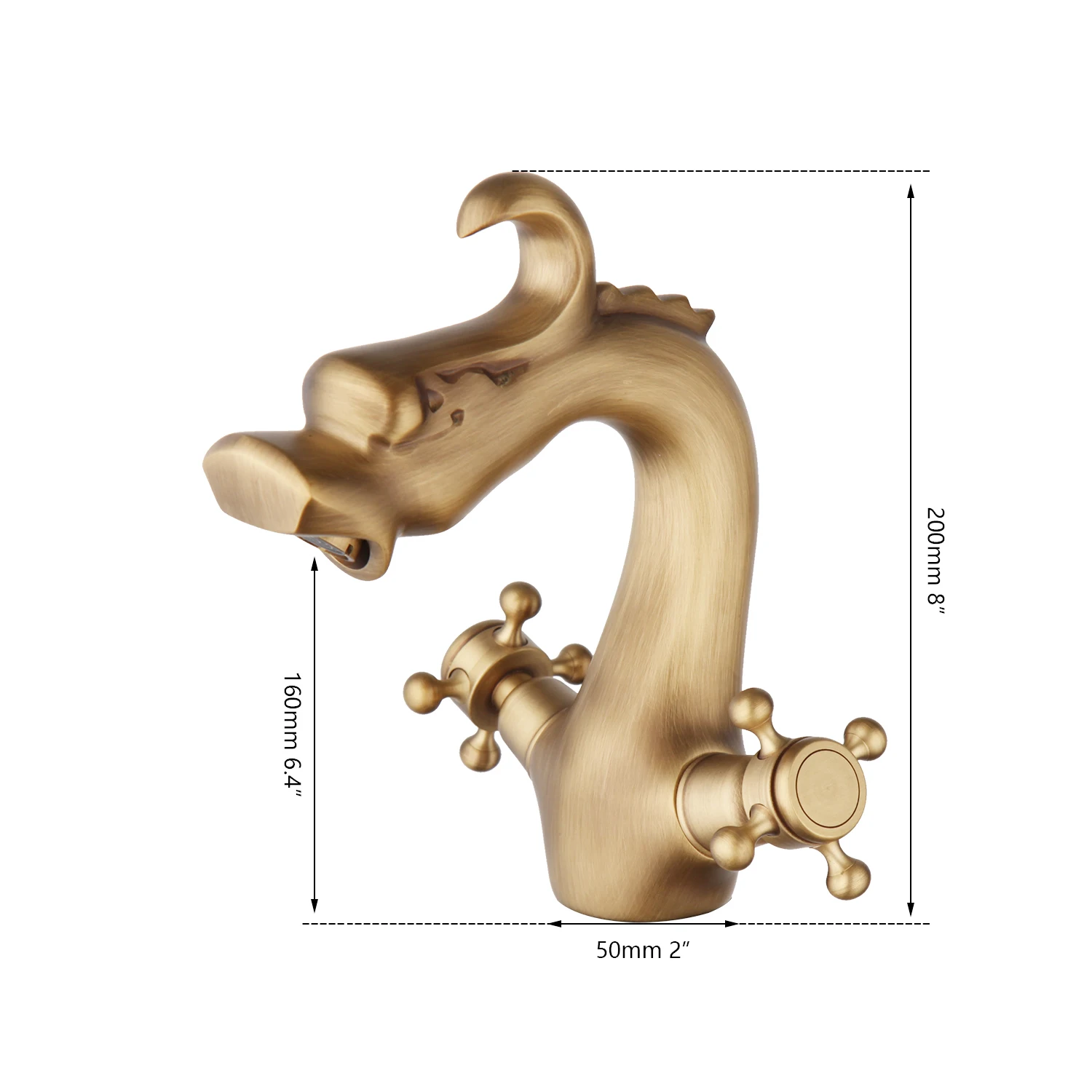 Античный смеситель ZAPPO в стиле ретро кран для ванной комнаты горячей и холодной