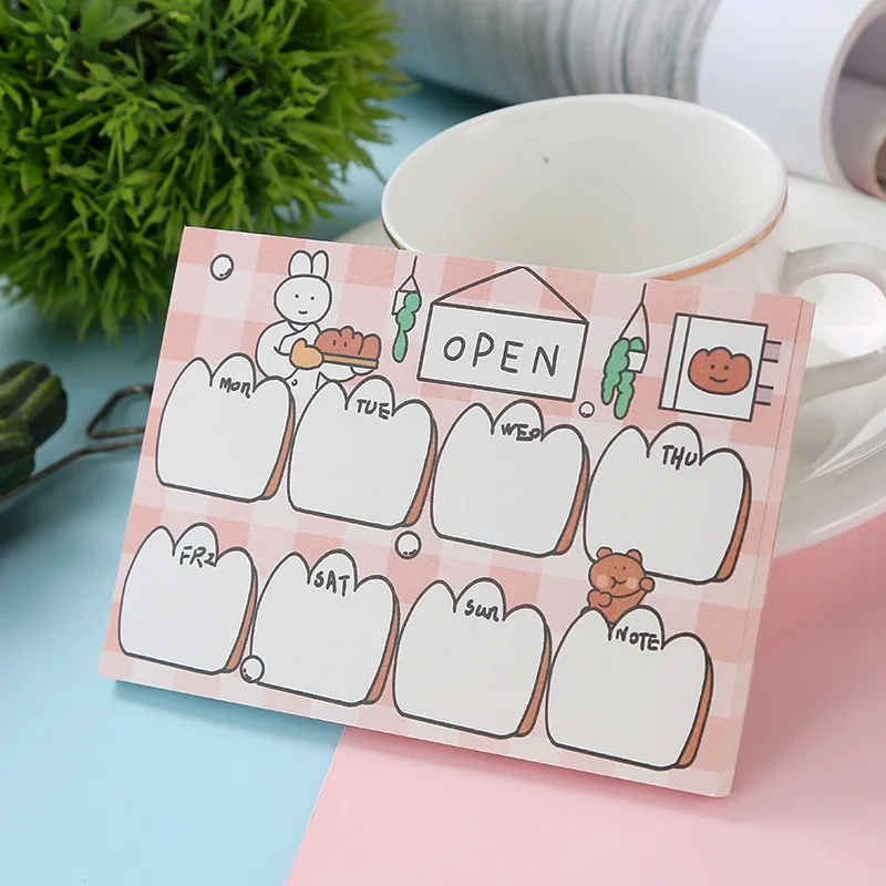 Наслаждайтесь жизнью с вами Kawaii Еженедельный планировщик, чтобы сделать список вкладыш блокнот для заметок канцелярские товары школьные принадлежности этикетки - Цвет: 08