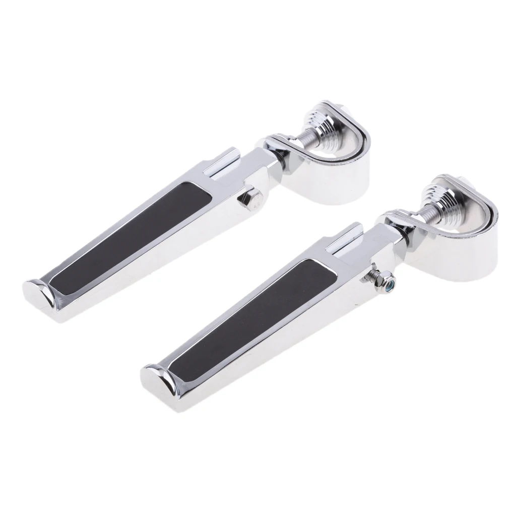 

Motorcycle Anti-Vibrate Folding Highway Bar Engine Guard W/ Clamp Footpegs