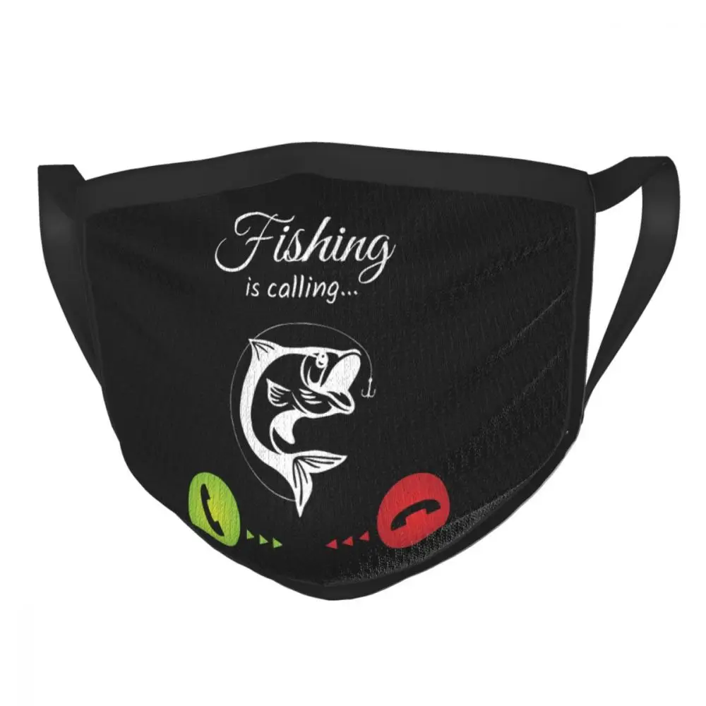 

Fishing Is Calling Reusable Mouth Face Mask Fisherman Fish Man Fisher Anti Haze Dustproof Mask Protection Mask Respirator Muffle