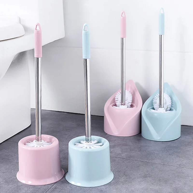 

Premium Pink Toilet Brush Stainless Steel Standing Tools Toilet Storage Modern Slim WC Escobilla Inodoro Home Accessories GTJ50