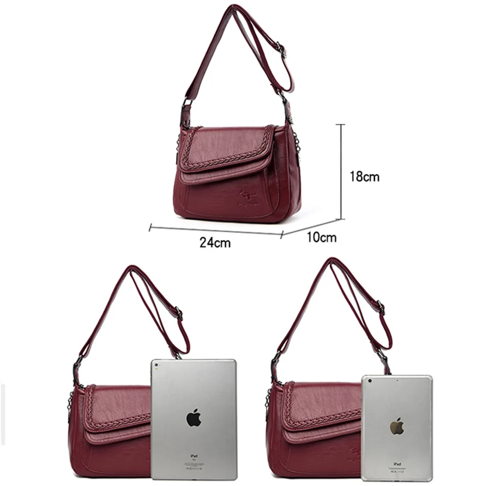 Новый Ruched женские сумки через плечо для женщин 2019 Кожа Роскошные в руку