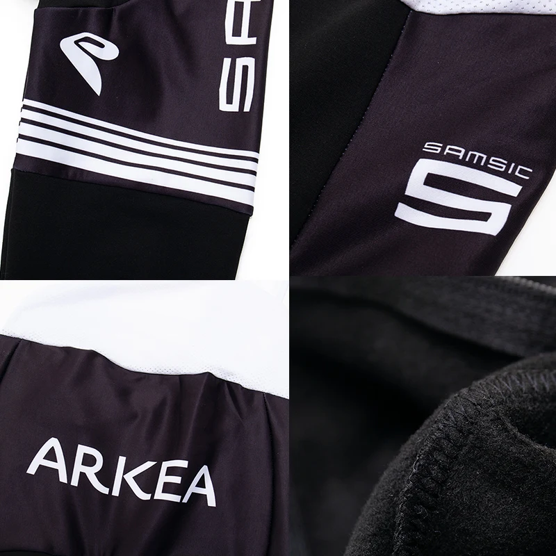 Pro Team ARKEA Велоспорт Джерси 9D Bib набор MTB Франция Мужская одежда для велосепидистов Зимняя Теплая Флисовая велосипедная Одежда для велоспорта