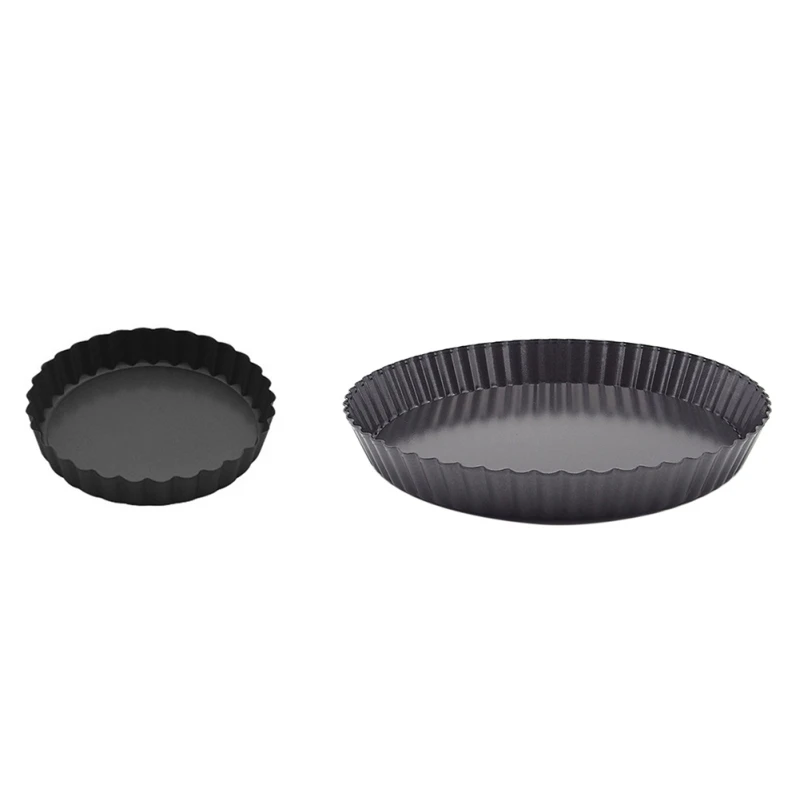 

NORBI Round Pizza Plate Pizza Pan Deep Dish Tray Carbon Steel Non-stick Mold Baking Tool Baking Mould Pan Pattern Baking Dishs