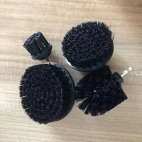 4pcs electric drill brush power scrubber black medium stiffness bristles bathroomshower cleaning non scratches