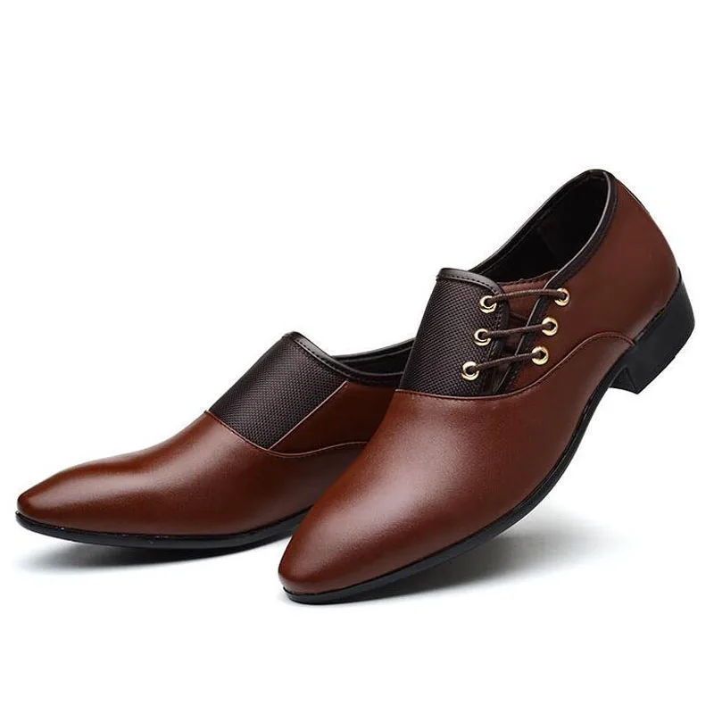 Брендовая новая модная обувь для бизнеса Мужская на плоской подошве вечерние