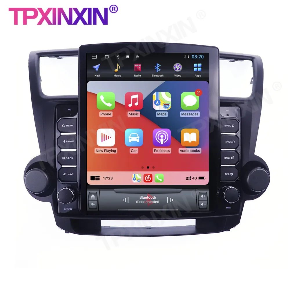 구매 도요타 하이랜더 2008-2013 무선 Carplay 6G + 128G 안드로이드 10.0 GPS 멀티미디어 플레이어 Headunit 오디오 라디오 네비게이션