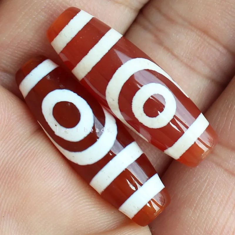 Бусины из тибетского агата овальной формы 10 х30 мм 1 шт. | Украшения и аксессуары