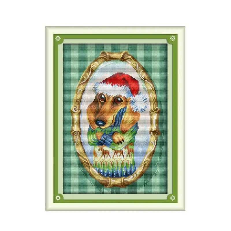 Набор для вышивки крестом с изображением собаки 14ct 11ct холсты стежков | Дом и сад