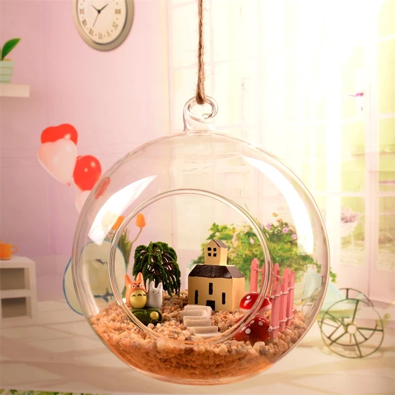 DIY Candle Holders Hanging Vase Round Glass Candlestick for Wedding Home Party Decoration 6-15 Cm | Дом и сад