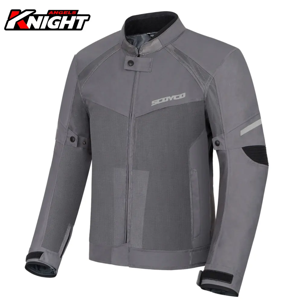 Летняя мотоциклетная куртка SCOYCO дышащая сетчатая для мотокросса защитное