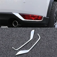 abs chrome for mazda cx 5 cx5 2017 2018 2019 2020 accessories car styling car rear fog lamp eyebrow decoration cover trim 2pcs