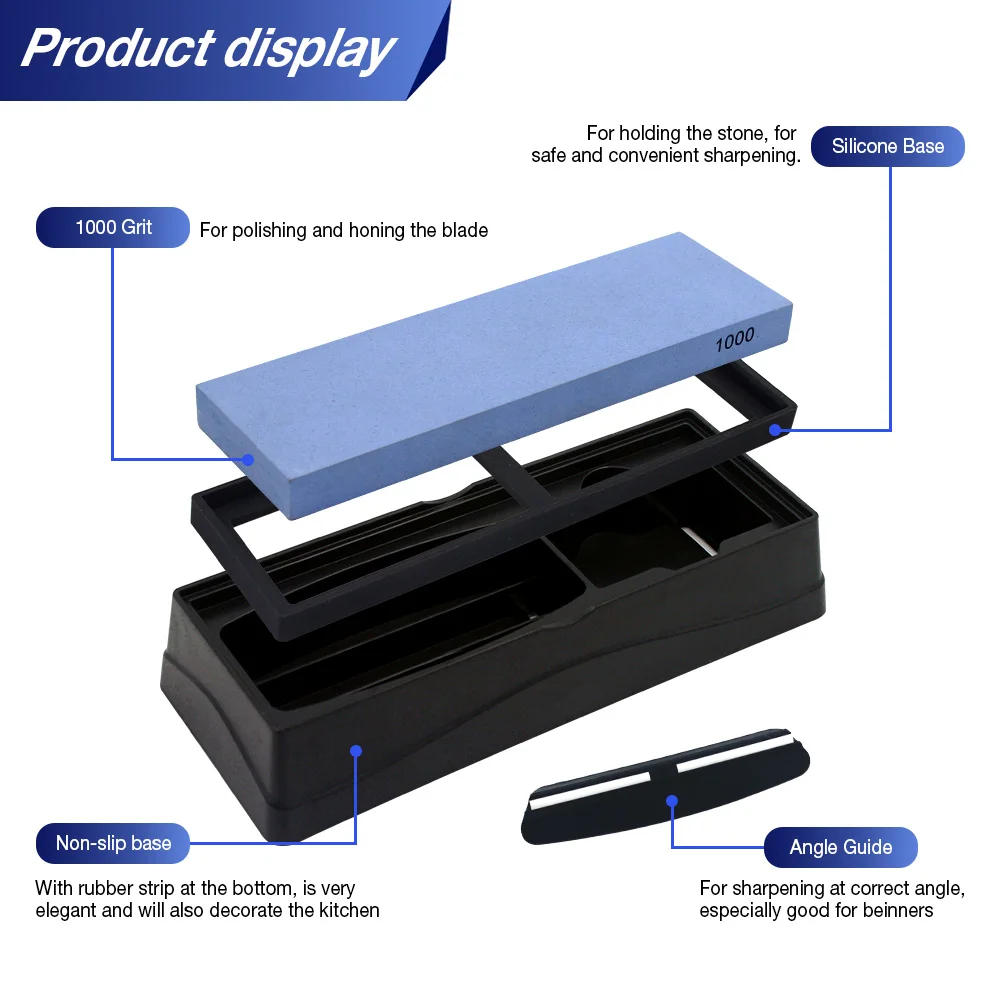 Точилка для кухонных ножей HIAMEA система заточки точильных камней односторонний