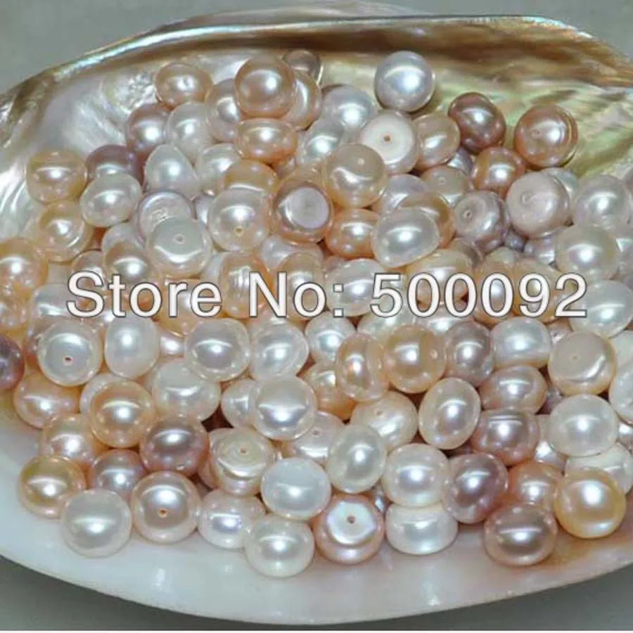 Партия 100 шт. 9 5 10 мм полупросверленные с пресноводной жемчужиной|pearl snap button|pearl