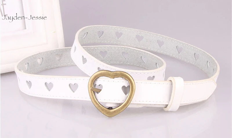 Новинка 2020 Модный женский ремень из натуральной кожи с узором в виде сердца