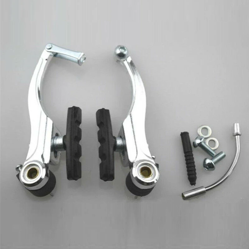 

Aluminum Alloy V Brake Bicycle Cycling Curved Rods Bike Brakes Full Set THIN889