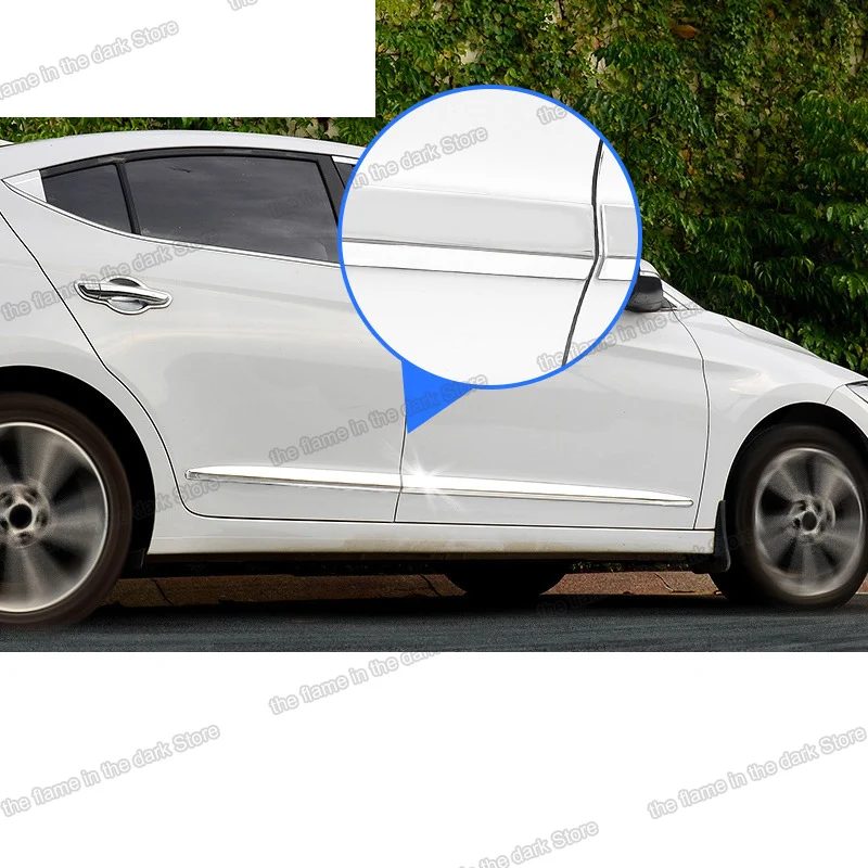 

Lsrtw2017 Нержавеющая сталь автомобильные молдинги на Кузов для Hyundai Elantra 2016 2017 2018 2019 интерьерные аксессуары хром Молдинги