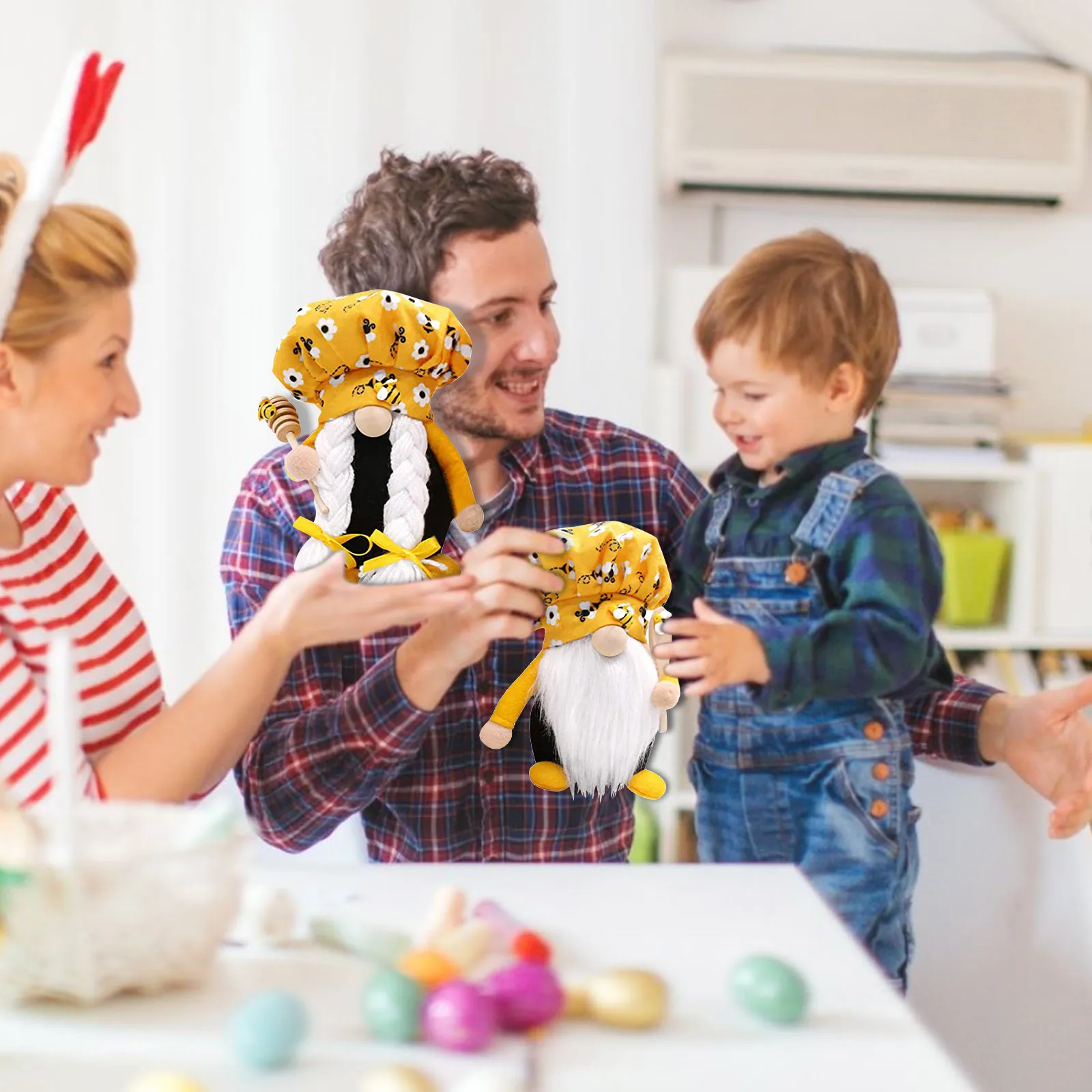 Пасхальная пчела плюшевая безлицевая кукла Gonk карликовый декор подарки