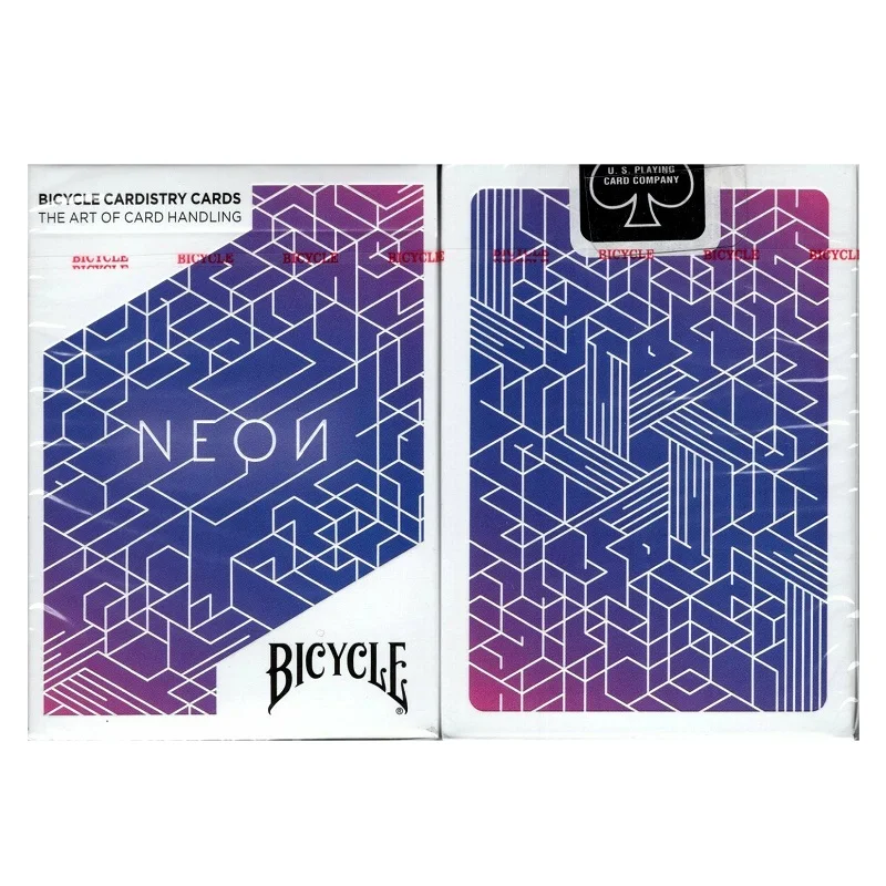 Велосипед неоновые игральные карты фиолетовая колода USPCC картридж карты покер размер карты игры волшебные фокусы реквизит для волшебника
