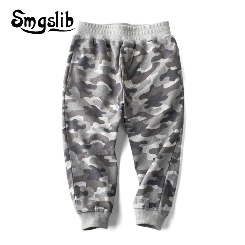 

Pants For Boys Cotton Pants For 2-7 Years Old 2021 Spring Autumn Camouflage Pattern Cotton Sport Pants Kids Children Trousers