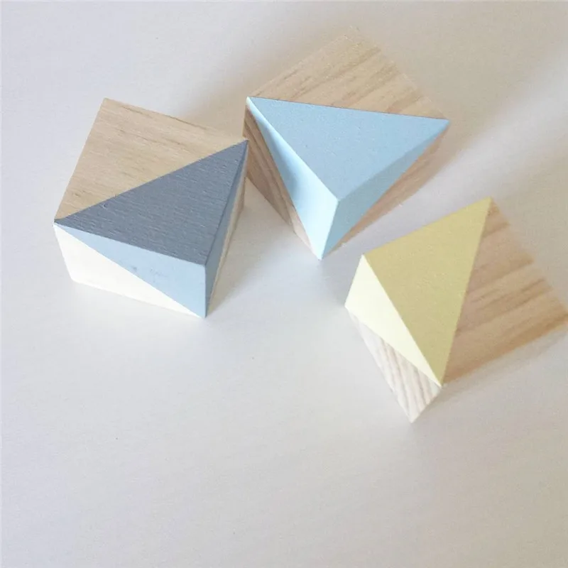 INS скандинавские деревянные блоки украшения Детские игрушки деревянный