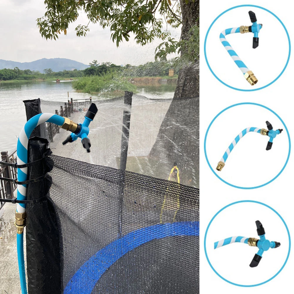 

Trampoline Waterpark Sprinkler Outdoor Kids Children Water Spray Hose Garden Sprinkling Cooling Summer Funny Toy