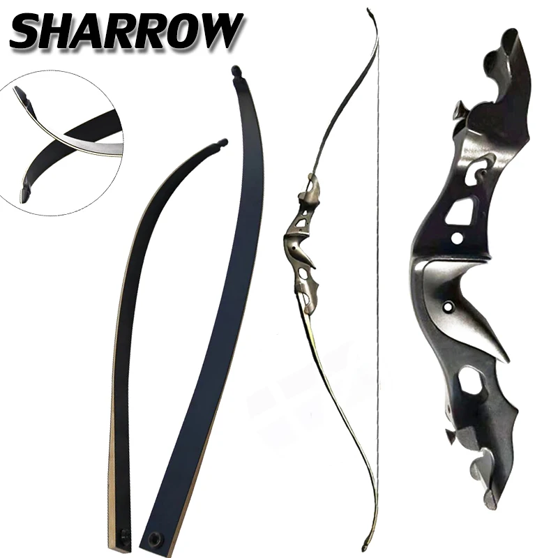 1Set Archery 58 Inches Hunting Bow 20-55 Lbs Recurve Bow Aluminum Longbow Hunting Shooting Game Sports Bow And Arrow Accessories