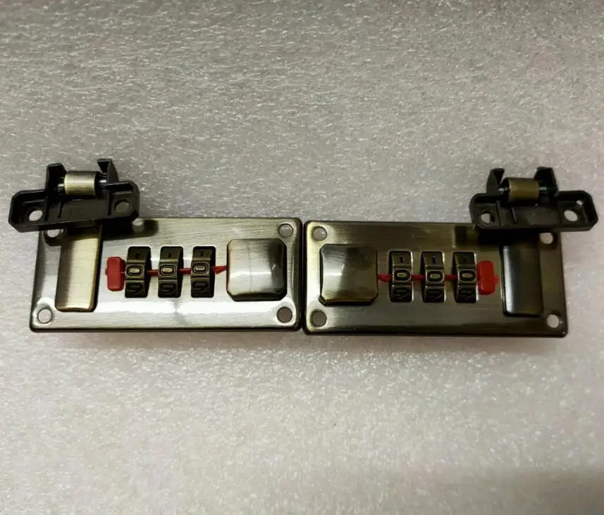 Замок комбинированный для багажа Квадратный замок из сплава/пара замков левый и