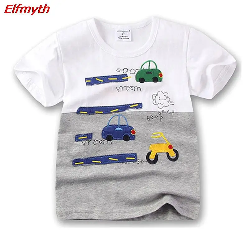 

Boys T Shirt Kids Summer Tops Car Tracktor T-shirts Baby Boy Clothes Roupa Infantil Pra Menino Vetement Enfant Garcon Tshirt