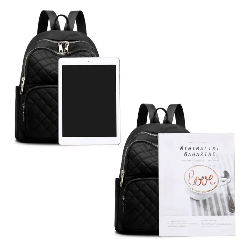 Противокражный женский модный рюкзак с несколькими карманами сумки