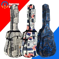 4041 inch guitar bag 5 mm thick sponge soft case gig bag backpack 600d oxford waterproof guitar cover case with shoulder straps
