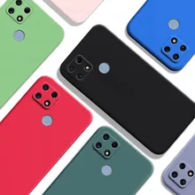 For Realme Narzo 30A Case For Realme Narzo 30A 20 Cover New Original Liquid Silicone Shockproof Coque For Narzo 30A 20 Fundas