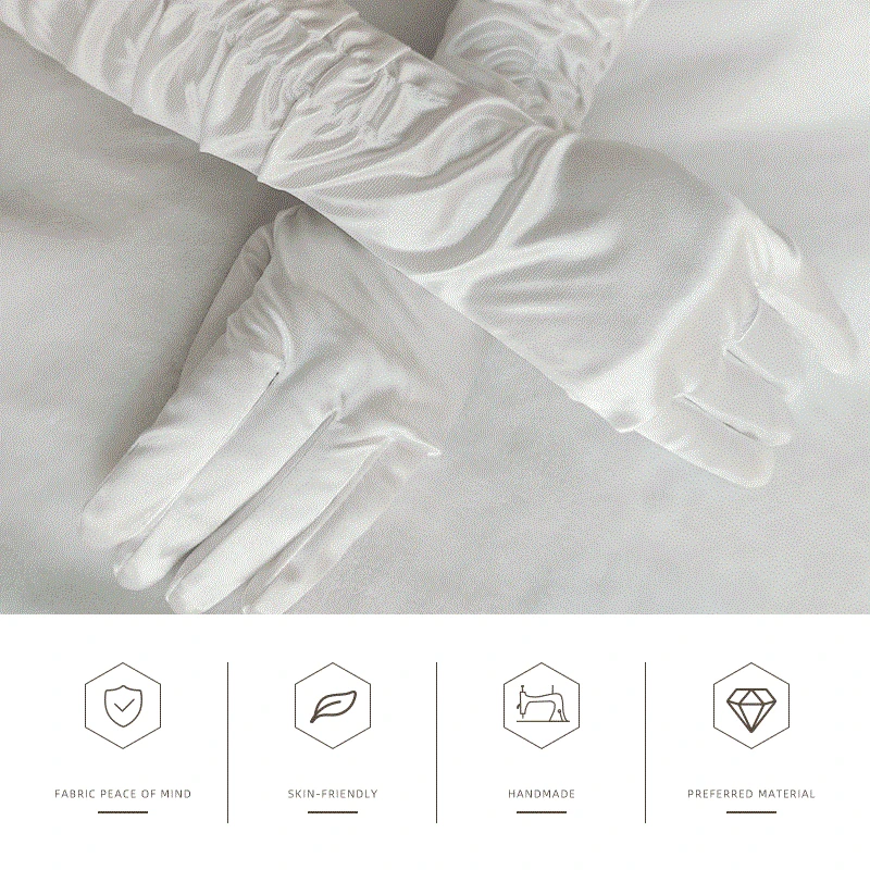 Длинные рукавицы длиной до локтя для свадебной вечеринки | Аксессуары одежды