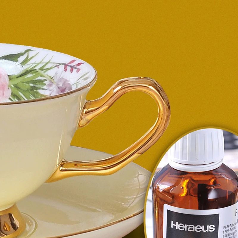 

Gourmth bone china coffee cup and dish set exquisite Phnom Penh tea cup beautiful ceramic flower kitchen accessories