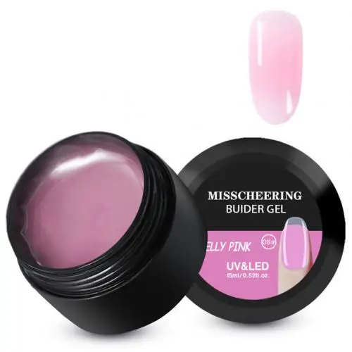 Jelly Pink Горячо! 15 мл ногтей Быстрый Удлинительный УФ-гель толстые строительные акриловые наконечники модель Маникюр Искусство легко использовать, устранить традиционный pap - Цвет: Jelly Pink