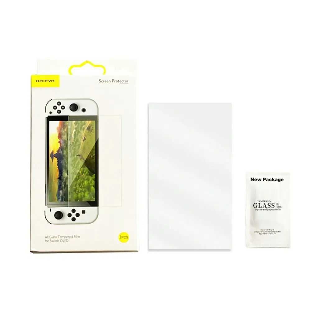 

For Switch Oled Oil Film Host Full Screen Glass Film NS For Switch Game Machine Protective Film Scratch-resistant