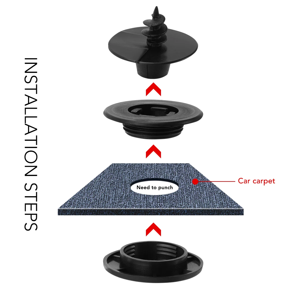 4pcs Car Fastener Floor Mat Clips for Kia Sportage Ceed Sorento Cerato Forte 2018 2019 2020 | Auto & Clip