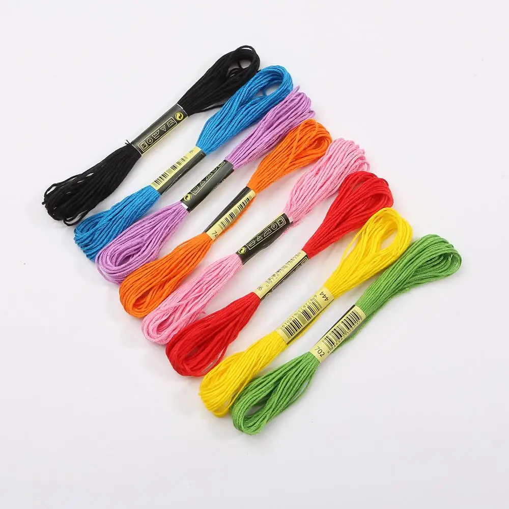 50 шт./лот смешанные цвета хлопковые шитья мотки для вышивки крестиком набор ниток