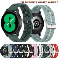 watch strap for samsung watch 4 44mm 40mm correa smartwatch band for samsung galaxy watch 4 classic 42mm 46mm silicone bracelet