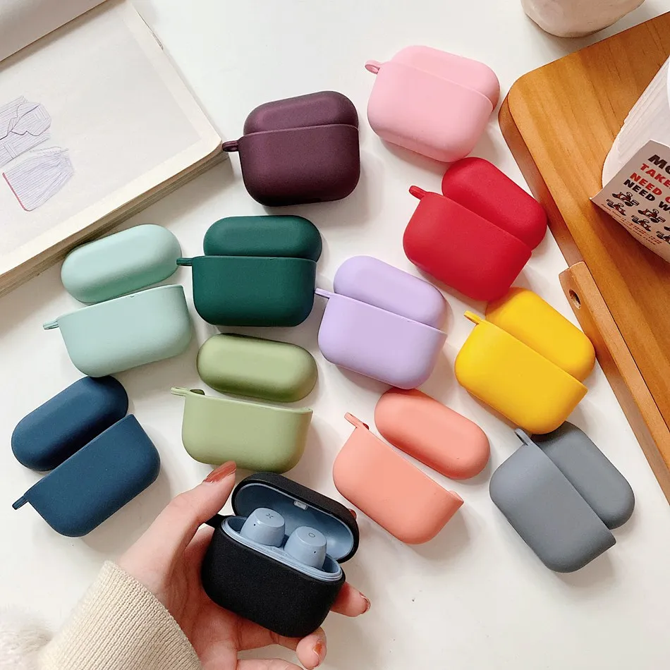 

For Edifier Mini Buds Earphone Case For Edifier X3 Solid Color Matte Earphone Cover for Edifier TWS1 Pro Hard PC Shell with Hook